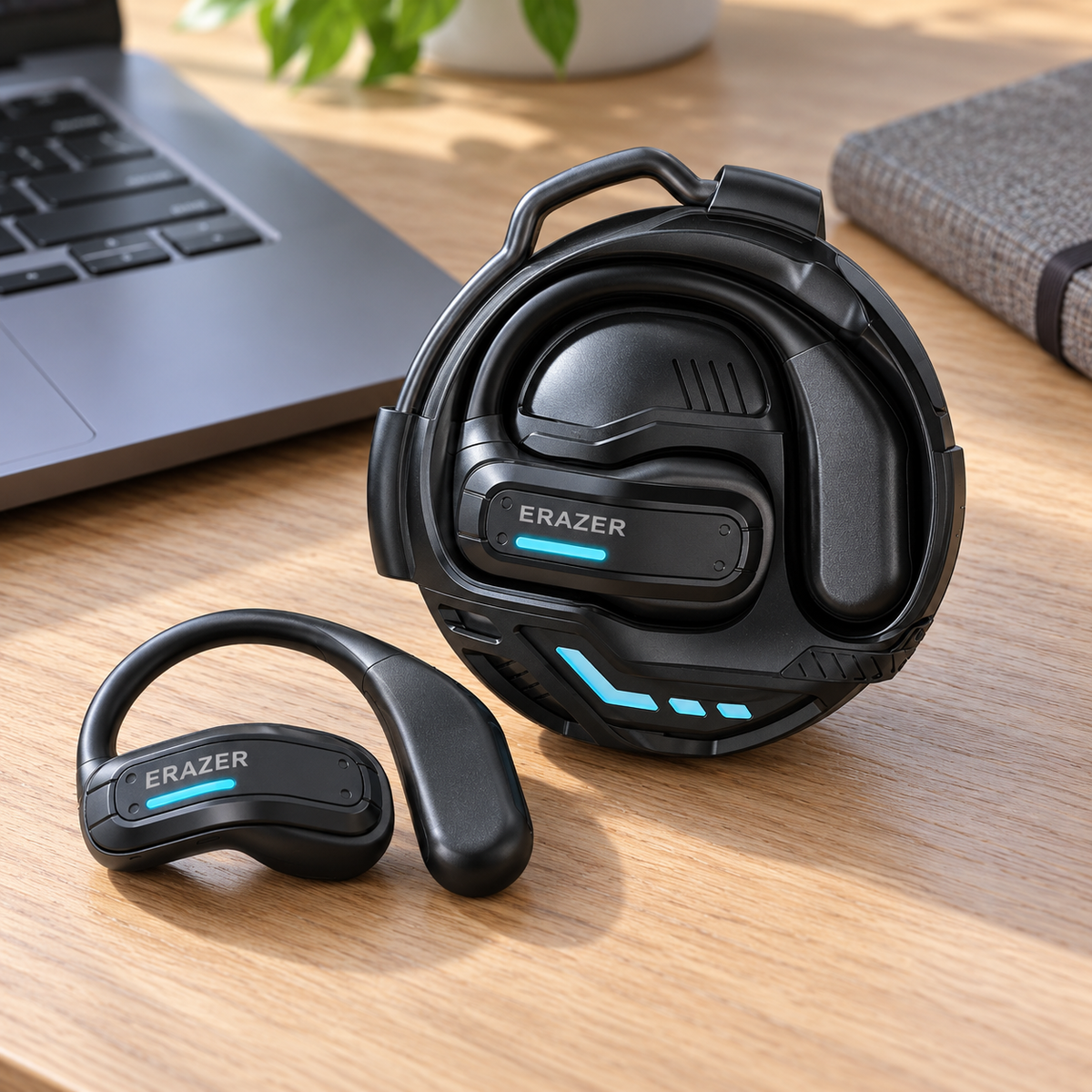 Futuristic Touch Control Bluetooth Earbuds