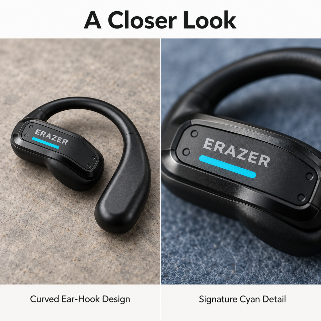 Futuristic Touch Control Bluetooth Earbuds