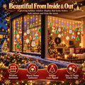 🎁Christmas Ornament Curtain Lights – Light-Up Holiday Window Decorations for Home