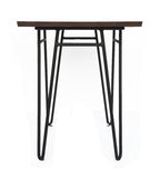 Ciocco End Table - MCM Walnut Hardwood Top w/ Iron Base ( 18" x 18" x 23" High)