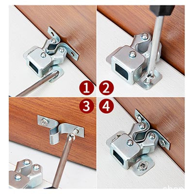 Classic Cabinet Door Stainless Steel Snap Locks