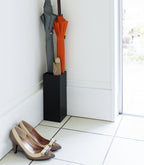 DryKeep – Narrow Steel Umbrella Stand with Drop Collection and Non-Slip Base