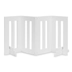 Backyard Dog 32" Tall Freestanding Outdoor Dog Gate - Weatherproof, Adjustable, Foldable Barrier (28" - 80" Extra Wide)