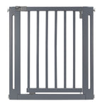 Nani Wooden Dog Gate - 30" Tall Modern Hardwood Pet Gate w/ Door, Pressure Mounted (Extendable 28" - 38" Wide)