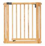 Nani Wooden Dog Gate - 30" Tall Modern Hardwood Pet Gate w/ Door, Pressure Mounted (Extendable 28" - 38" Wide)