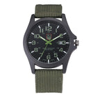 Men's Tactical Watch with 50 m Water Resistance, Stopwatch, and Night Light
