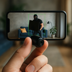 Mini Wireless Indoor Camera with 1080p Video and Infrared Night Vision
