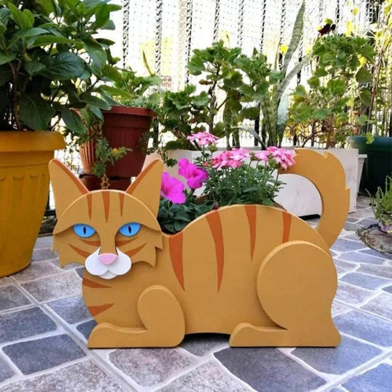 Zevolim| Cat-shaped DIY Garden Pot - KittyKraft