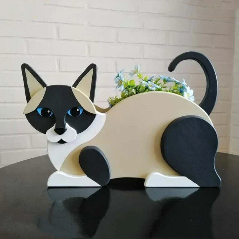 Zevolim| Cat-shaped DIY Garden Pot - KittyKraft