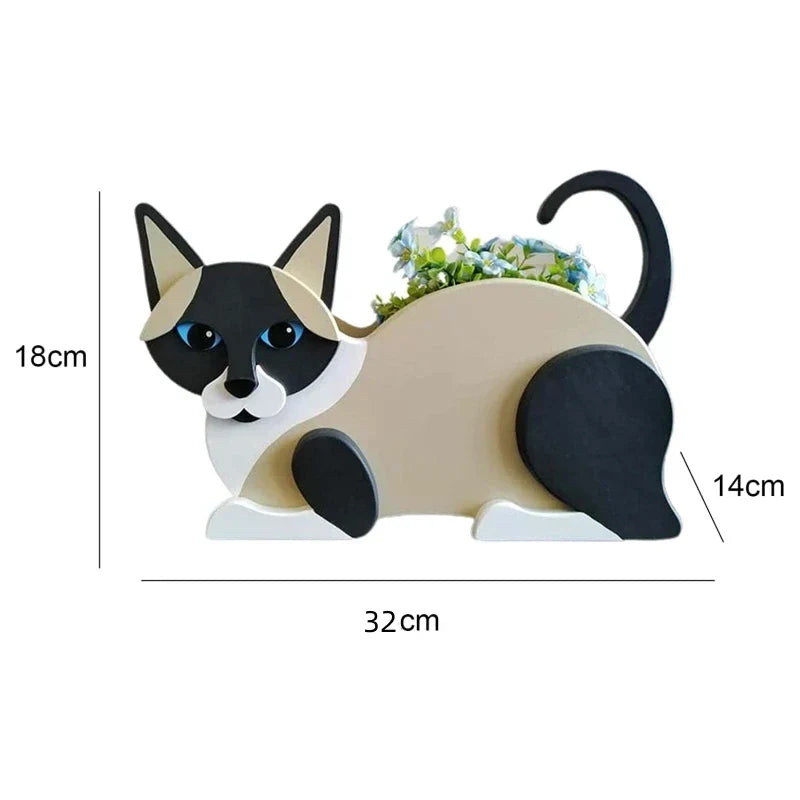 Zevolim| Cat-shaped DIY Garden Pot - KittyKraft