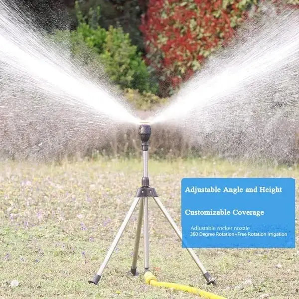Zevolim| Redating Tripod Lawn Sprinkler – With Turbo Function & Cooling Spray Mist