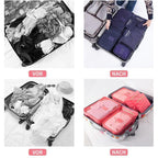 6-Piece Travel Set Storage Cubes for Clothes and Accessories