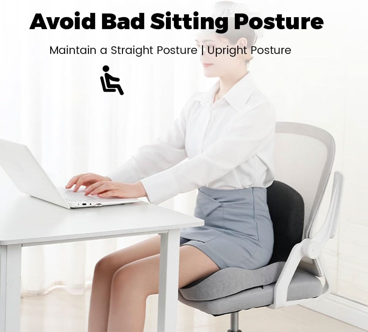 Zevolim | Ergonomic Seat Cushion with Lumbar Support