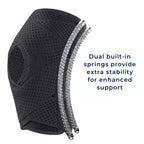 FlexGuard Knee Pads | with Support Compression Springs and Tension Strap - for Stability - Pain Relief and Protection Zevolim