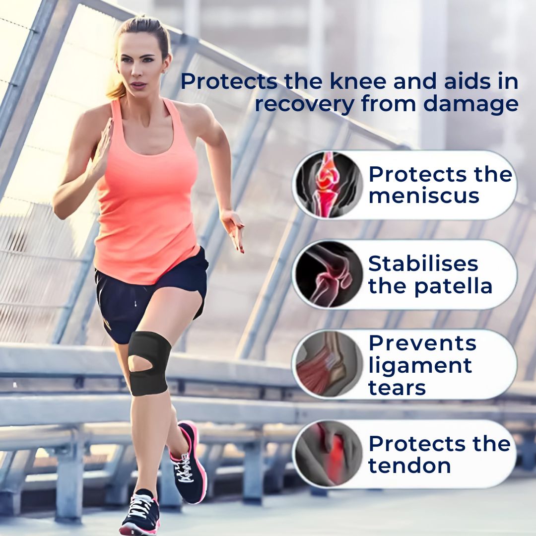 FlexGuard Knee Pads | with Support Compression Springs and Tension Strap - for Stability - Pain Relief and Protection Zevolim