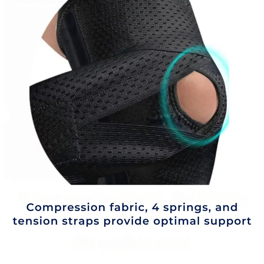 FlexGuard Knee Pads | with Support Compression Springs and Tension Strap - for Stability - Pain Relief and Protection Zevolim