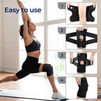 FlexGuard Knee Pads | with Support Compression Springs and Tension Strap - for Stability - Pain Relief and Protection Zevolim