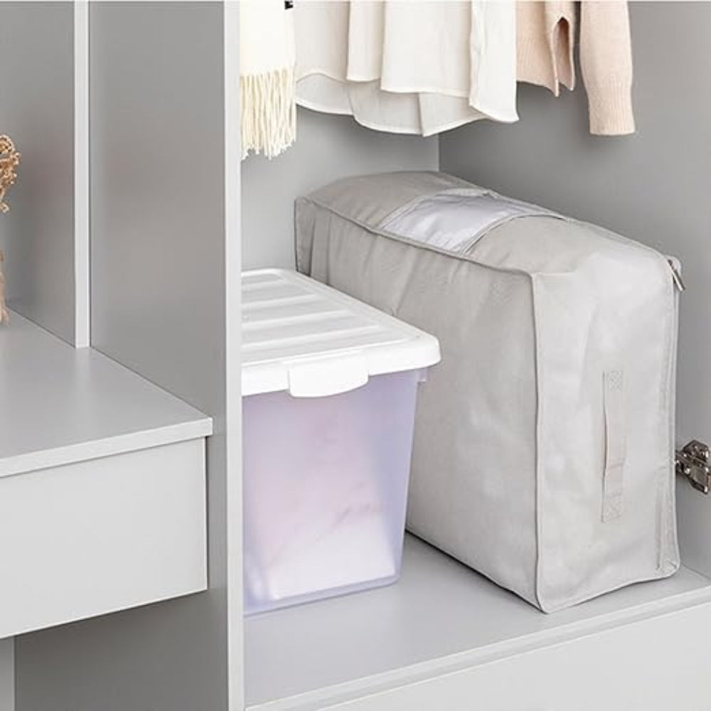 Foldable Zippered Cloth Storage Organizer