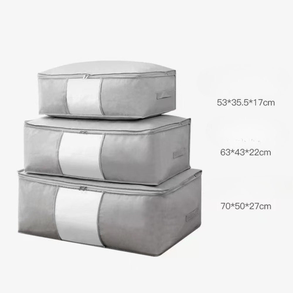 Foldable Zippered Cloth Storage Organizer