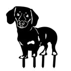 Zevolim| Metal Dog Silhouette Garden Decoration
