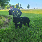 Zevolim| Metal Dog Silhouette Garden Decoration