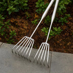 Zevolim| Garden rake made of stainless steel — Sturdy hand rake with non-slip grip
