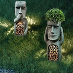 GardenDecor - Artistic Flower Pot with Solar LED Light Bowlift