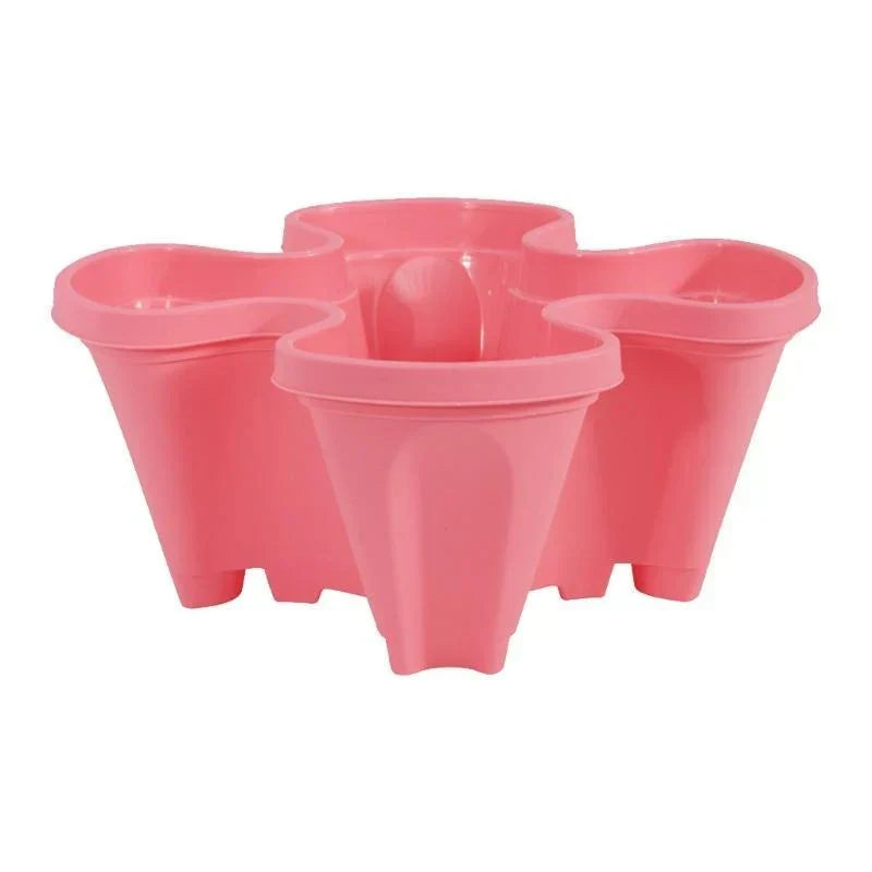 Zevolim| Space-saving stackable plant pots – Vertical planting system with wheels