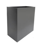 Hamilton 30" Tall Privacy Planter - Modern Steel-Reinforced Fiberglass Block - Indoor / Outdoor (23" L x 12" W x 30" H)