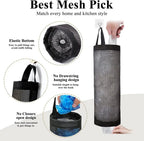 Hanging Mesh Organizer for Bags – Neatly Store Plastic Bags
