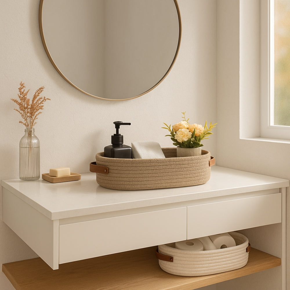 Harper Woven Storage Basket Organizer