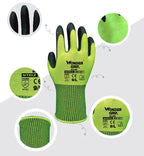 Zevolim| Work Gloves with Wonder Grip – Non-Slip Gloves for Gardening and Craftsmanship