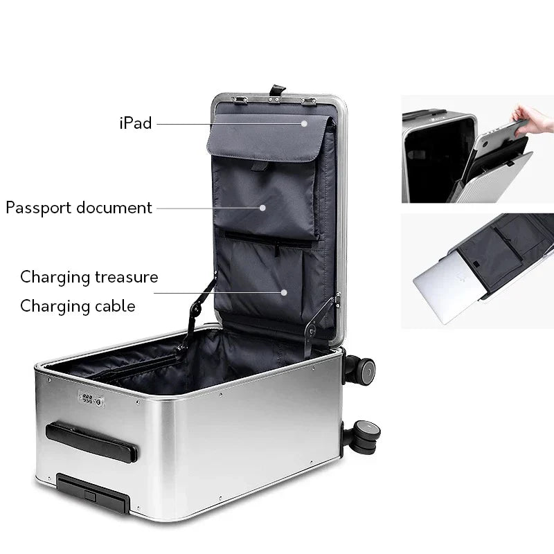 100% Aluminum Hardshell Suitcase – Valparaíso