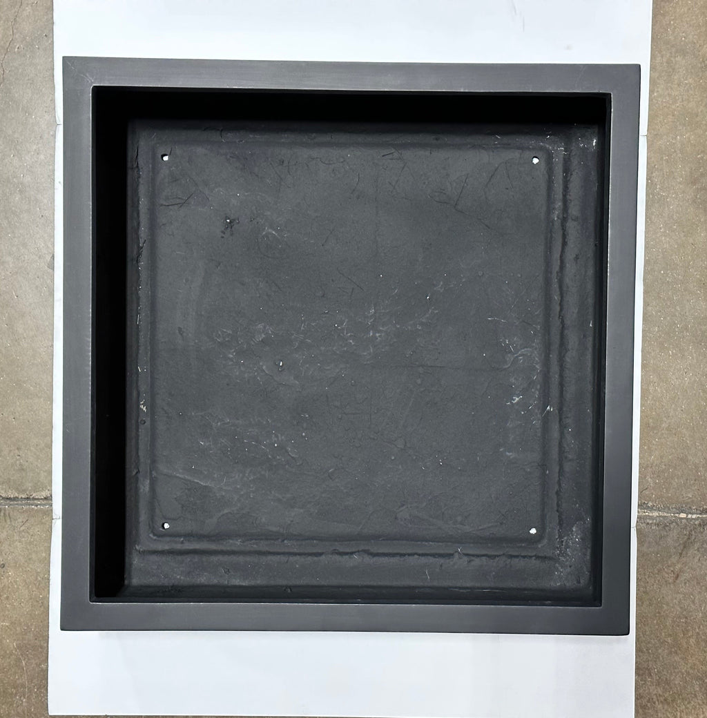 Dharti Low Profile Fiberglass Cube Planter - Modern Block Planter, Garden Bed Square (30" L x 30" W x 12" H)