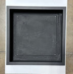 Dharti Low Profile Fiberglass Cube Planter - Modern Block Planter, Garden Bed Square (30" L x 30" W x 12" H)