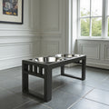 Libro Double Diner - Modern Architectural Large Dog Feeder - Heavy Weight Elevated Black Steel Stand ( 11" / 15" / 18" Tall)