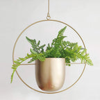 Zevolim| DecoBloom Hanging Planter – Elegant Indoor & Outdoor Metal Plant Pot with Chain