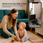Mini Wireless Indoor Camera with 1080p Video and Infrared Night Vision