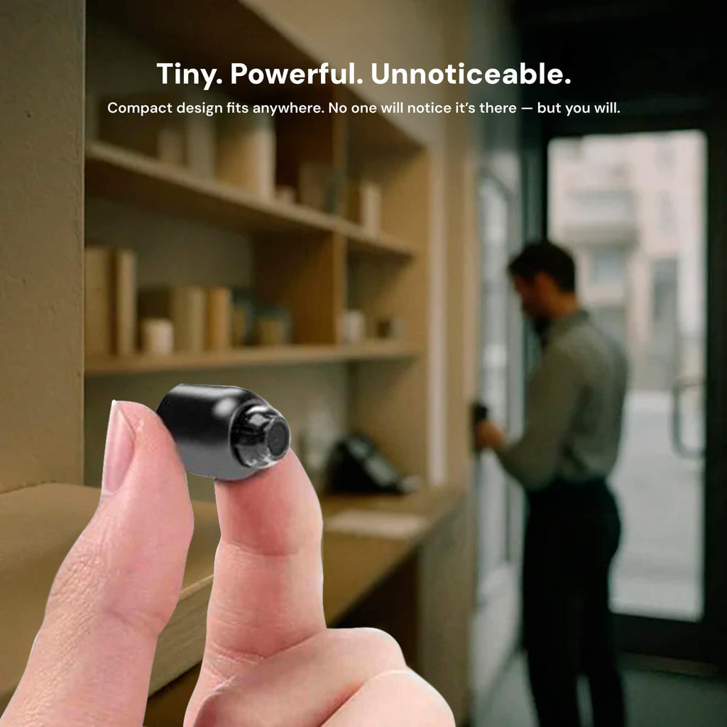 Mini Wireless Indoor Camera with 1080p Video and Infrared Night Vision