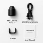Mini Wireless Indoor Camera with 1080p Video and Infrared Night Vision
