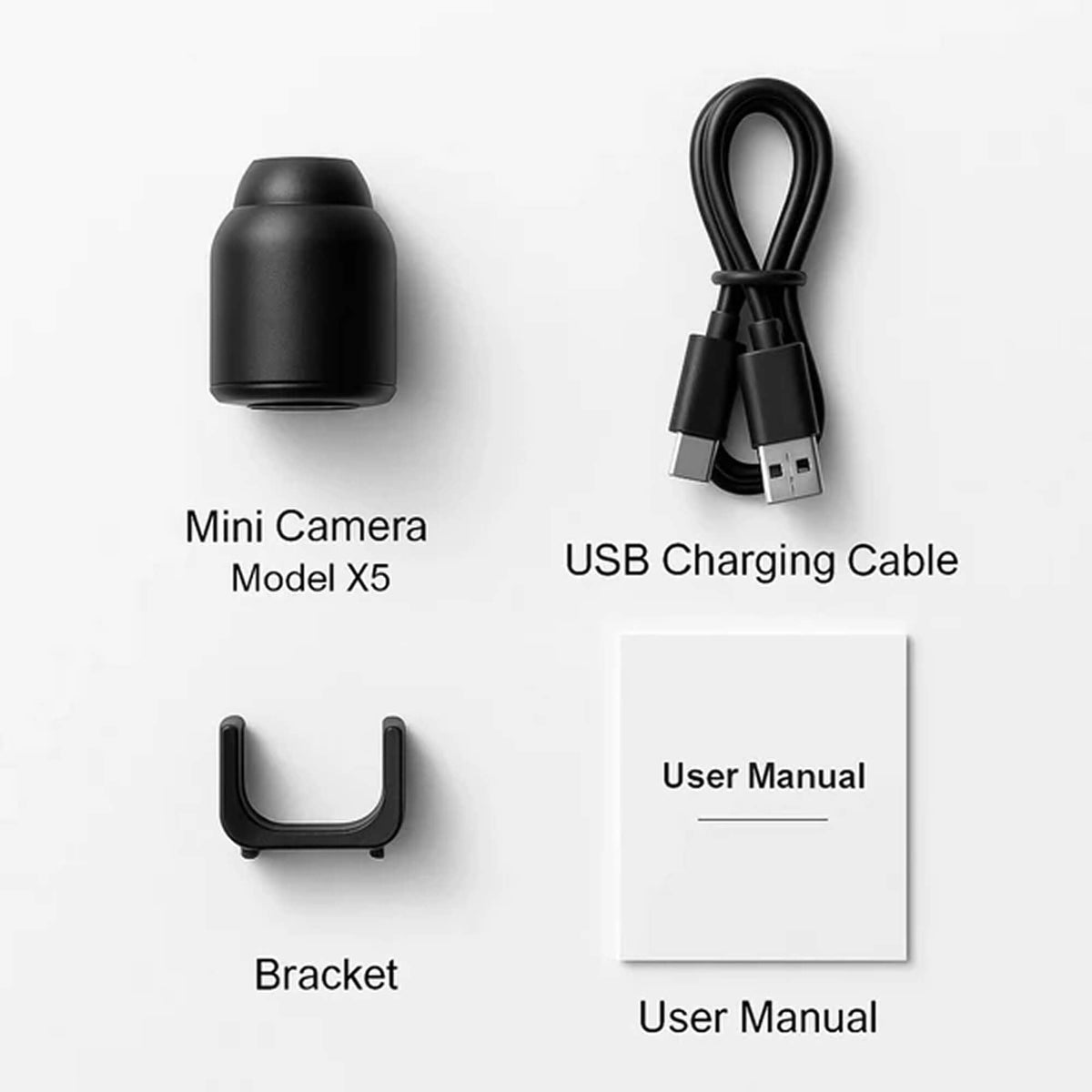 Mini Wireless Indoor Camera with 1080p Video and Infrared Night Vision
