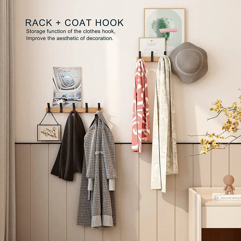 HaakFlex | Wall wardrobe with 5 Adjustable Double Hooks – Scandinavian Design