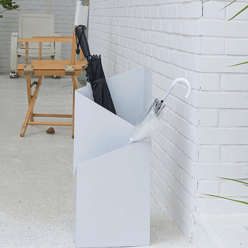 DripFrame Umbrella Stand with Drip Tray – Scandinavian Minimalist Metal Umbrella Holder