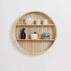Circular Bamboo Wall Shelf Bowlift