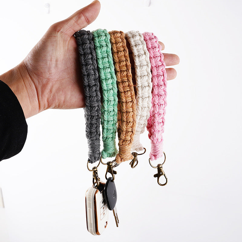 Handwoven Macrame Keychain Holder Bowlift