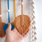 Macrame Leaf Wall Hanging Shelf Bowlift