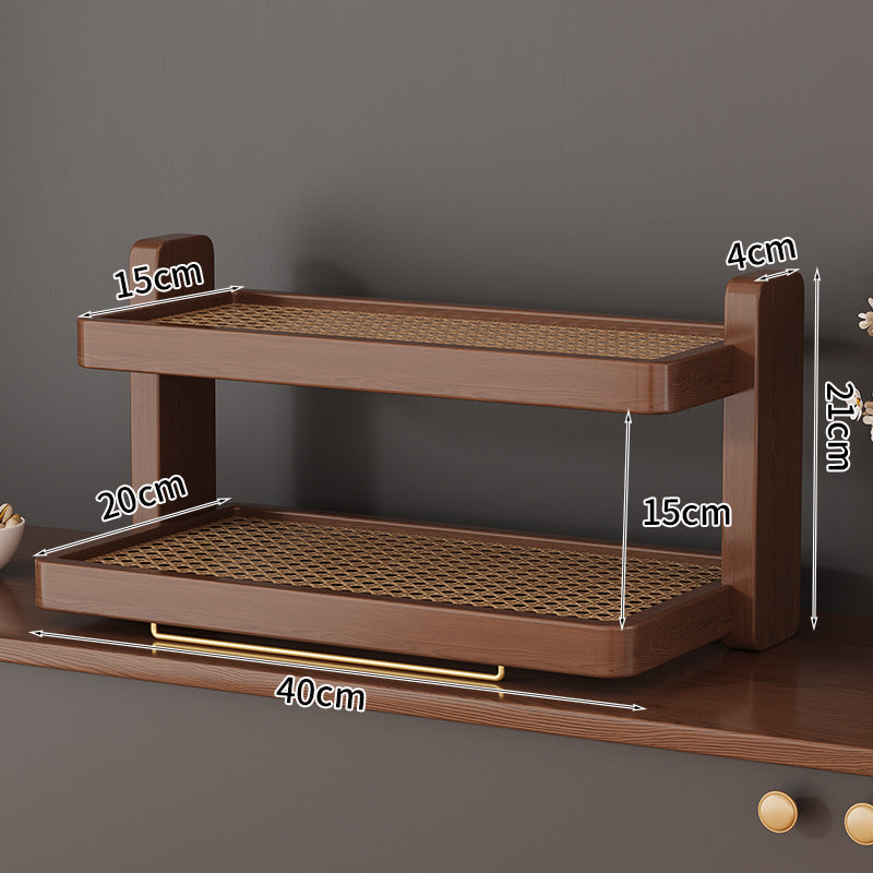Wooden Tiered Storage Shelf Bowlift