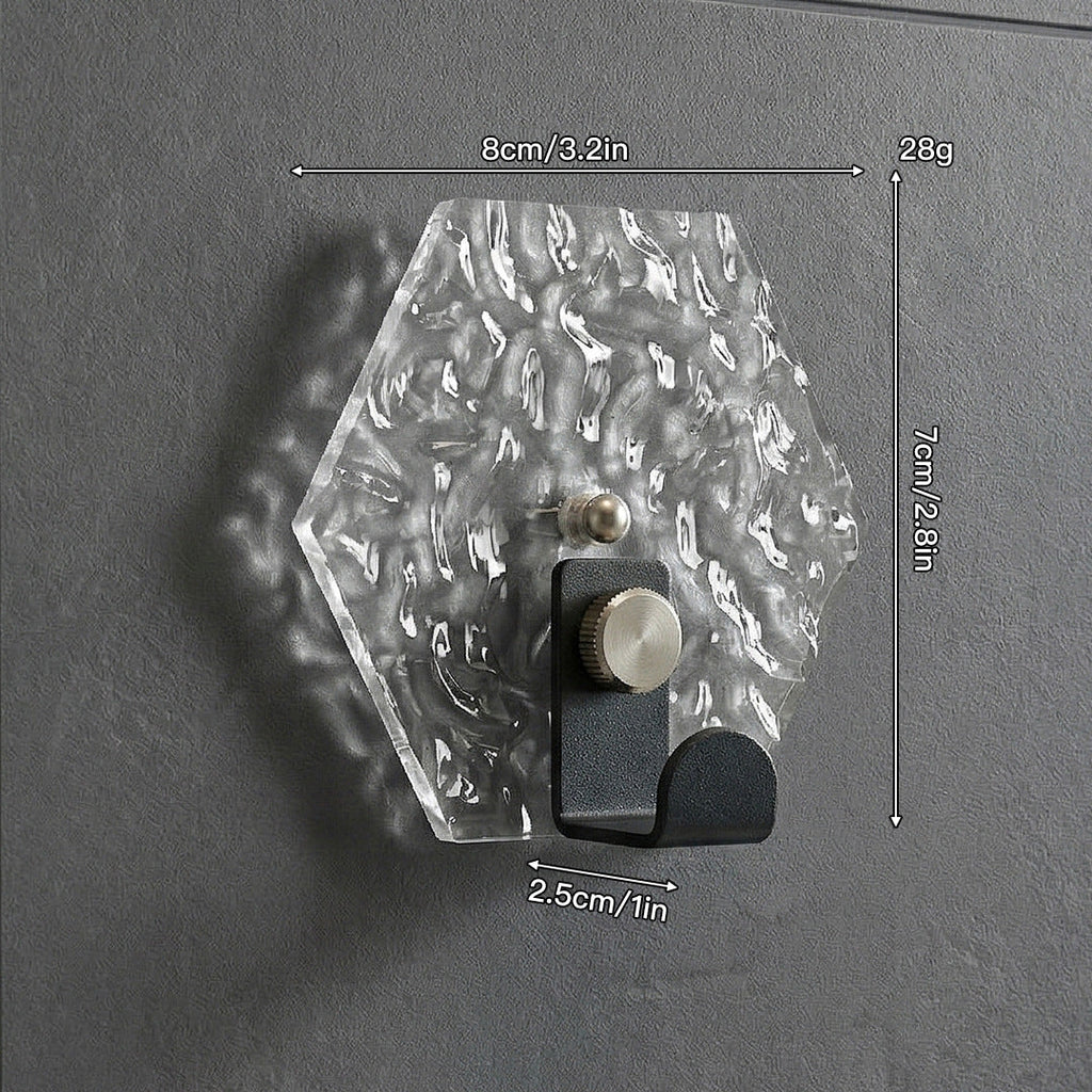 Wall-mounted Transparent Acrylic Hook