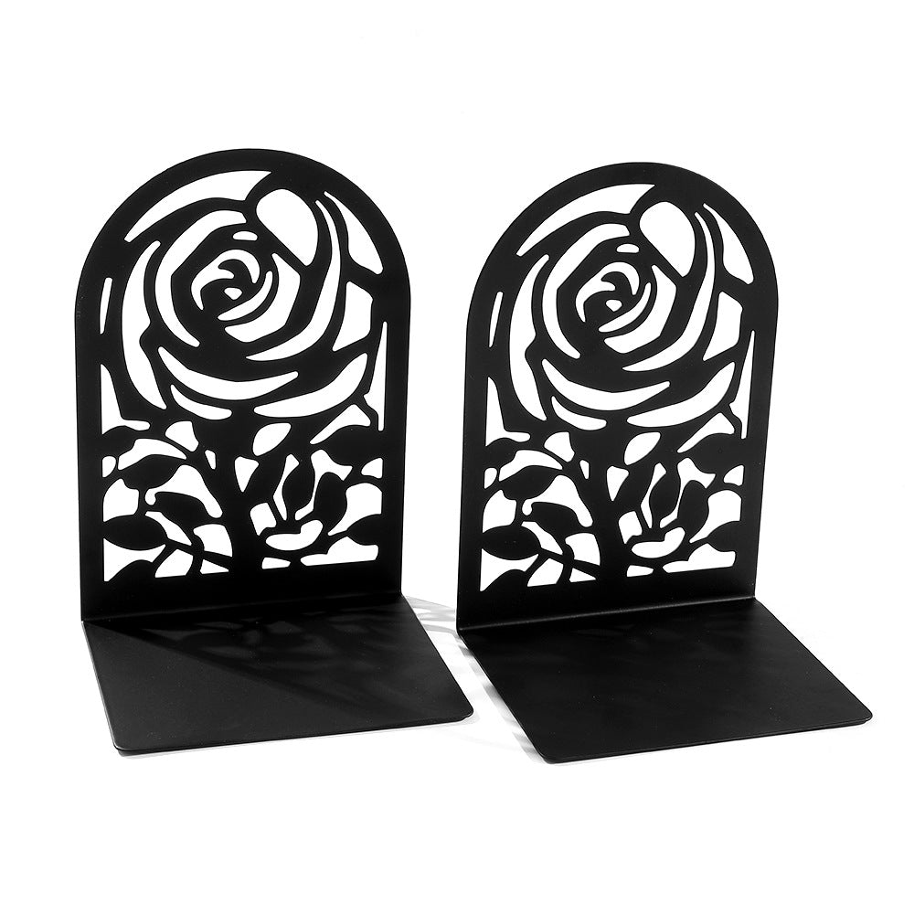 Decorative Flower-Inspired Bookends