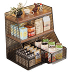 Rustic Two-Tier Storage Shelf Bowlift